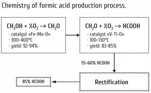 Gas-phase process for the synthesis of formic acid