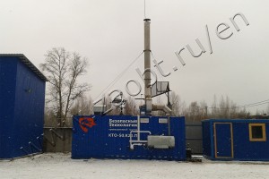 Incinerator КТО-50.К20.П for medical waste