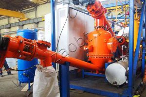Continuous pyrolysis plant