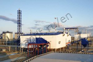 Oily waste treatment plant